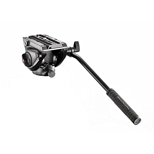 Manfrotto MHV500A-50 3-Way Pan/Tilt Head (M) Manfrotto - Cabeças de tripé e monopé - alumínio, preto, 5 kg, 3 pernas, panorâmica