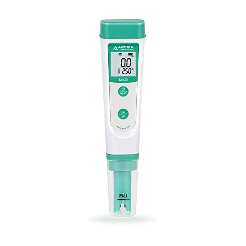 Medidor de sal e temperatura APERA Salt 20 Apera Instruments, LLC - Ferramentas de medição e sensores - medidor, sal, temperatura