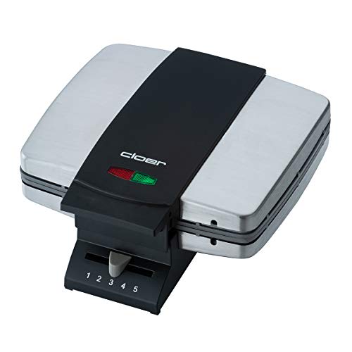 Máquina de Waffles CLOER 1445 (2 Waffles - 930 W) Cloer - Máquinas de waffle - 2 waffles, 930 w, inox, antiaderente
