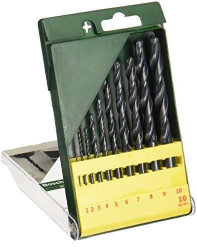 Conjunto de Brocas BOSCH 2 607 019 442 Bosch - Acessórios para brocas e parafusadeiras - 10 peças, metais, 80 mm, 6-25 mm