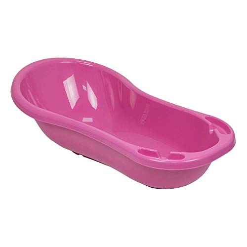 Banheira de Bebé BABYWANNE XXL (Rosa - Aço Inoxidável - 100x61.5x45cm) OKT Kids - Móveis para bebês e crianças pequenas - aço inoxidável, xxl, fácil de limpar, 100x61.5x45cm
