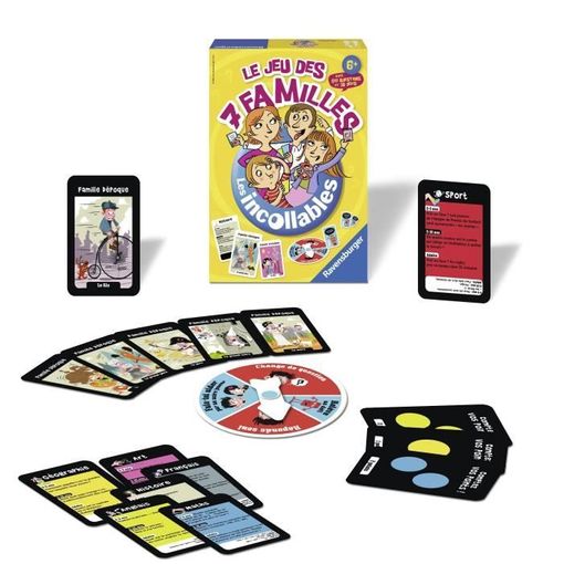 Jogo de Tabuleiro RAVENSBURGER Les Incollables (Idade Mínima Recomendada: 8 anos) Ravensburger - Jogos de cartas - jogo de tabuleiro, 8 anos, nível de dificuldade, rodas