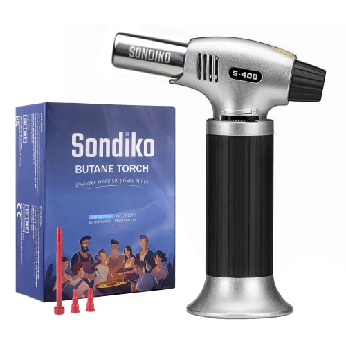 Sondiko 1000W Profissional Churrasco a Gás com Encendimento Automático e Fecho de Segurança Sondiko - Maçaricos de culinária - 1000W, churrasco a gás, encendimento automático, fecho de segurança