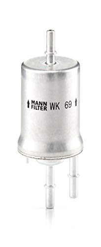 Filtro de Carvão para Automóveis MANN FILTER WK 69 MANN FILTER - Sistemas de combustível de veículos automotores - carvão, automóvel, preto, alumínio