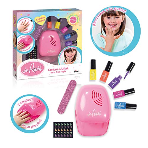Conjunto de Maquilhagem para Crianças NAIL CENTER La Señorita Pepís (Idade Mínima Recomendada: 3 anos) Diset - Conjuntos de cosméticos - maquilhagem, crianças, nail center, la señorita pepís