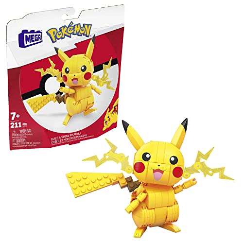 Construção MEGA BLOKS Mega Bloks Figurine Pikachu MEGA CONSTRUX - Brinquedos - pikachu, 10 cm, pokemon, eléctrico