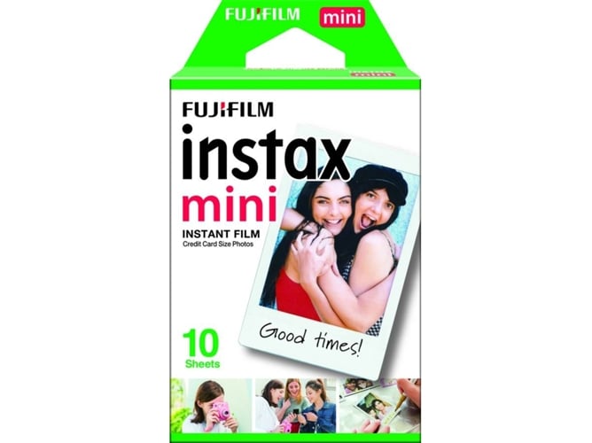 Recargas FUJIFILM Instax Mini Colorfilm (10 folhas) Fujifilm - Filme de câmera - 10 folhas, compatível Instax Mini, cores vivas, baixa temperatura