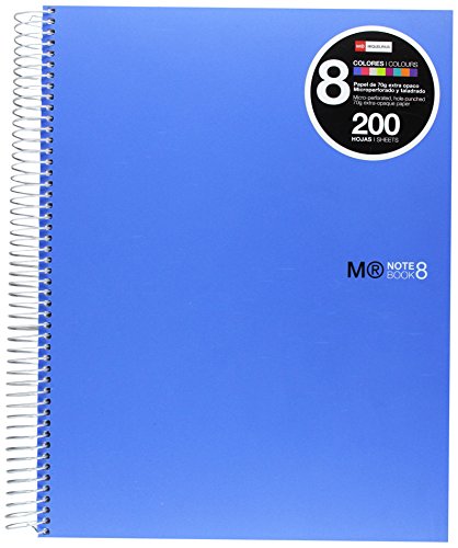 Caderno MIQUELRIUS A4 (Azul - Quadriculado - 21x29.7cm) MIQUELRIUS - Cadernos e bloco de notas - a4, quadriculado, 21x29.7cm