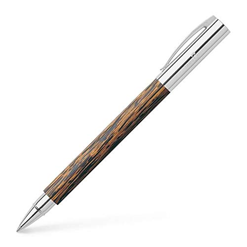 Esferográfica FABER-CASTELL Ambition Cocos Faber-Castell - Canetas - madeira de coco, ponta metálica, clip com mola, tinta à base de água