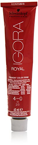 Tinta Permanente IGORA ROYAL 4.0 Castanho Medio Natural Schwarzkopf - Coloração de cabelo - castanho médio, natural, jato de tinta