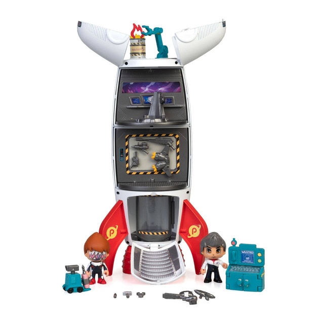 Conjunto de Brinquedos PINYPON Action Rocket Pinypon Action - Brinquedos - nave espacial, quatro andares, cockpit, astronautas
