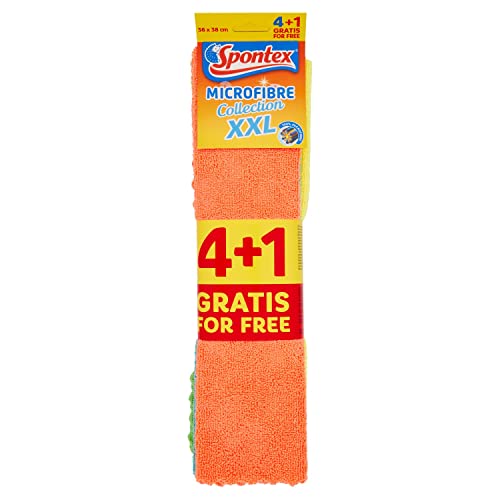 Escova de Limpeza SPONTEX Microfiber Econ 4+1U (30g) Spontex - Suprimentos de limpeza doméstica - microfibra, económica, multiuso