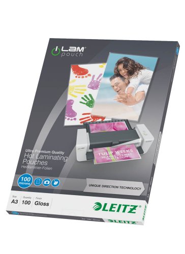 Bolsas para Plastificar LEITZ iLAM UDT (100 unidades) Leitz - Filme de laminação, pochetes e folhas - plastificar, 100 unidades