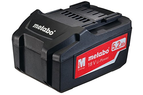 Bateria METABO Li-POWER 18V 5.2Ah (1x) metabo - Baterias - 18v, 5.2Ah, ião-lítio, universal