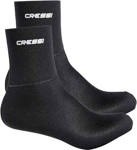 Meias de mergulho CRESSI Preto (Tam: Tamanho Único) Cressi - Peças de roupa de mergulho - tamanho único, elásticos, neopreno 3mm, resistente ao frio