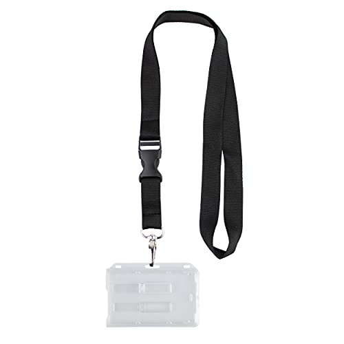 Porta-Cartões de Segurança com Correia para O Pescoço para 2 Cartões Formato 54 X 86 Mm Extiff France - Porta-crachás e porta-bilhetes - porta-cartões, segurança, correia, pescoço, 2 cartões