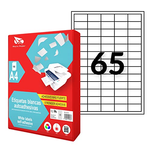 Etiqueta para impressão RAYLU PAPER 100101 Raylu Paper - Papel de impressora e copiadora - autoadesivas, papel, compatível