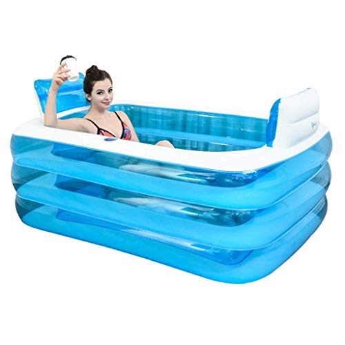 Piscina Insuflável NOYHHAV com Bola de Massagem e Bombo de Pé WQMDZ - Banheiras para bebês e assentos de banho - insuflável, bomba de pé, massagem