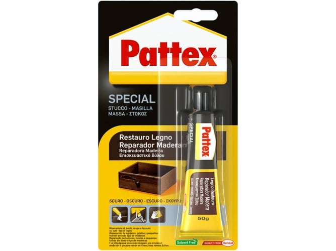 Cola para Madeira Pattex 50 gr - Preto (Ferragens) Pattex - Cola e adesivos de hardware - madeira, 50 gr, preto, interior