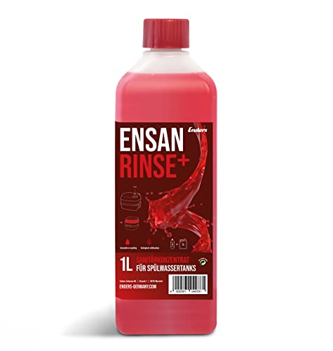 Líquido Químico Microbiológico ENDERS Ensan Rinse+ 1 L Enders - Limpa-vasos sanitários - microbiológico, higiene, ecológico, elimina mau cheiro