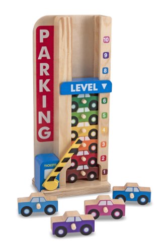 Jogo de Tabuleiro MELISSA & DOUG Stack & Count Parking Garage (3 anos) Melissa & Doug - Brinquedos - 5 níveis, carros coloridos, contagem, 3 anos