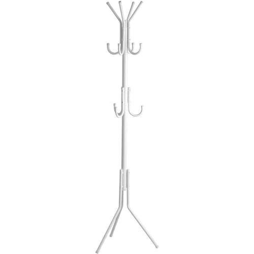 Cabide HOMCOM Cabide com Ganchos (175x43x43cm) T-LoVendo - Cabides para casacos e chapéus - 175x43x43cm, metal resistente, versátil, compacto