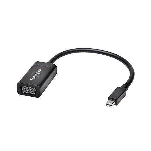 Adaptador KENSINGTON (Mini DisplayPort - VGA) Kensington - Adaptadores de cabos de áudio e vídeo - mini displayport, vga, full hd, plug & play