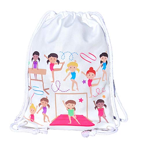 Mala Escolar HECKBO Gymnastics (Branco - Algodão) HECKBO - Mochilas - escolar, algodão, anti-estático