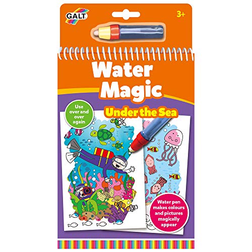 Jogo Educativo GALTOYS Water Magic Under the Sea (Idade Mínima Recomendada: 3 anos) Galt Toys - Livros - caneta de água, desenhos reutilizáveis, 3 anos, mágico