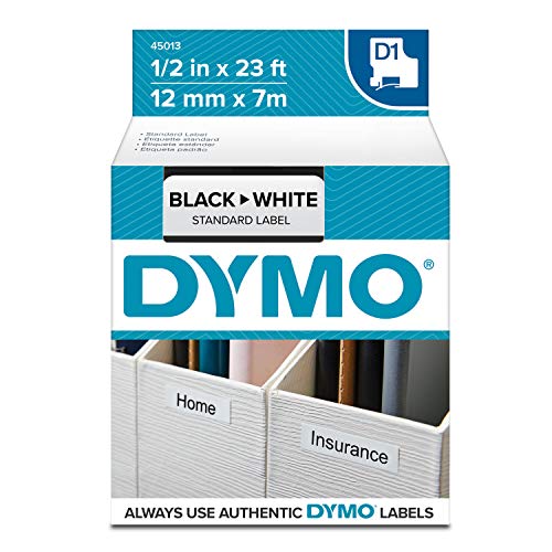 Fita para Etiquetadora DYMO S0720790 Preto sobre Branco DYMO - Fitas de etiquetas e recargas - preto, branco, etiquetadora