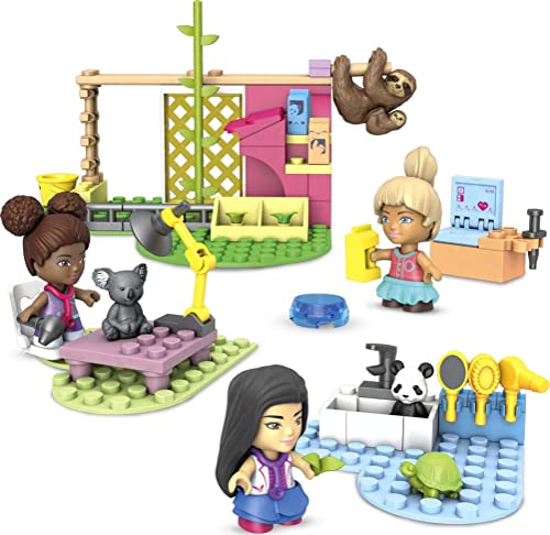 Construção MEGA CONSTRUX Barbie Animal Hospital MEGA CONSTRUX - Brinquedos - barbie, hospital dos animais, 97 blocos, personagens
