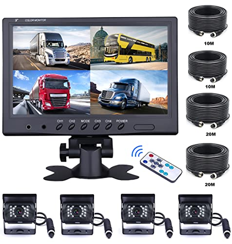 Câmara de Visão Traseira para Carros com 4 Monitores Separados OILIEHU OiLiehu - Peças de automóveis - 4 monitores, câmara traseira, carros