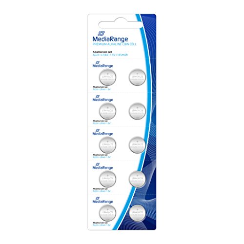 Pilha Não-Recarregável MEDIA RANGE MRBAT113 MediaRange - Baterias de uso geral - alcalino, lr44, 1,5v, 145mah