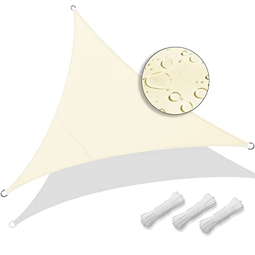 Toldo Vela Vounot Triângulo 5X5X5M Bege VOUNOT - Guarda-sóis e toldos de exterior - toldo, vela, triângulo, 5x5x5m, bege