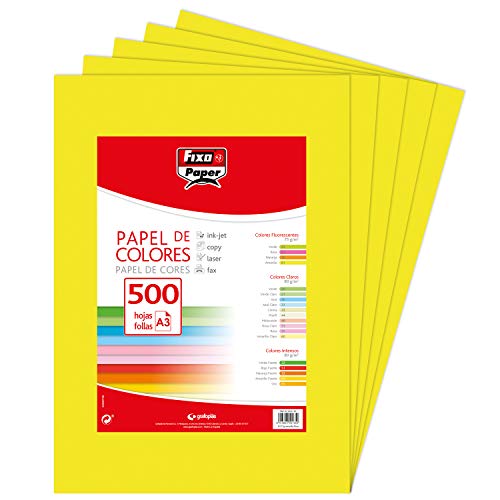 Folhas e Papel para Impressão FIXO PAPER 65009161 Grafoplás - Papel de impressora e copiadora - 500 folhas, a3, 75g, multifuncional