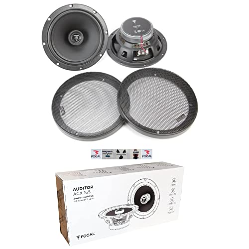 Colunas coaxiais FOCAL Auditor ACX-165 (2 canais) GK SOUND - Alto-falantes - polipropileno, vinyl, 16,5 cm, 25,4 cm, 60 W