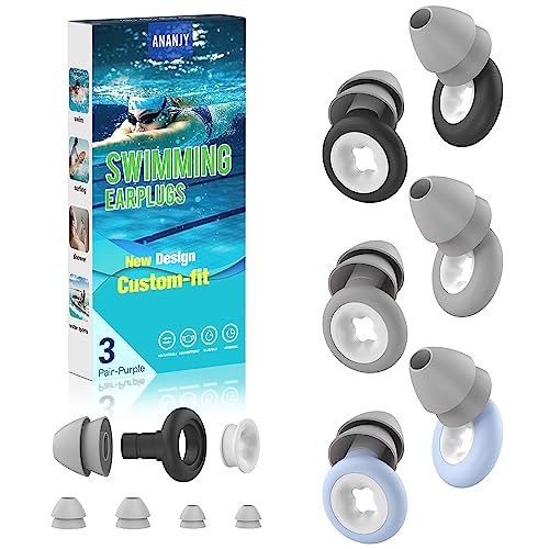 Tampões para Ouvidos 3 Pares Silicone Suave ANANJY - Tampões de ouvido - silicone, suave, tampões, ouvidos