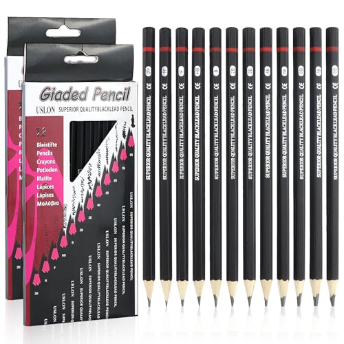 Lápis de Carvão STABILO 24 Unidades (Multicor - 24 Tabletas) LAMXD - Lápis de madeira - 24 unidades, multicor, traço médio, ponta redonda