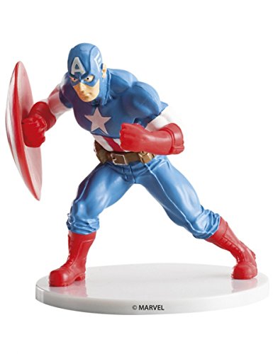Figura de Ação AVENGERS Captain America (25 cm) Dekora Innova - Materiais de decoração de bolos - avengers, captain america, 25 cm