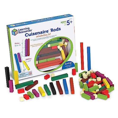 Conjunto de Regletas de Cuisenaire para Introdução (Idade Mínima Recomendada: 3 anos) Learning Resources - Brinquedos - cuisenaire, aritmética, mais e menos, relações entre números