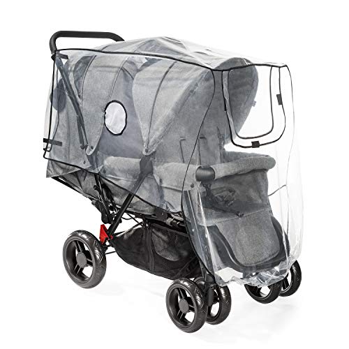 Capa Chuva para Carrinho REER 73887 Transparente Reer - Móveis para bebês e crianças pequenas - chuva, neve, ventilação, pvc livre