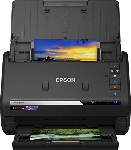 Epson FastFoto FF-680W A4 Preto (Scanner) Epson - Digitalizadores - scanner, a4, preto