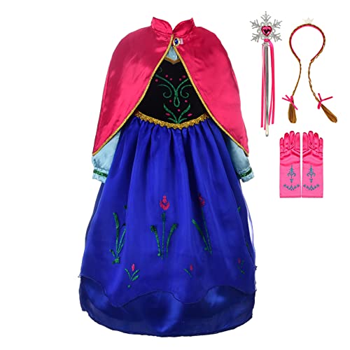 Fato de Menina DISFRAZZES Princesa Anna (Tam: 5 a 7 anos) Lito Angels - Brincadeira de faz de conta - Princesa Anna, fato de menina, tamanho 5-7 anos