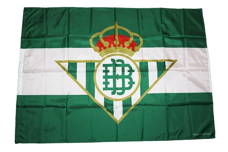 Bandeira REAL BETIS Balompié (Verde - Poliéster) REAL BETIS - Bandeiras e cataventos - verde, branco, poliéster, 120x180 cm