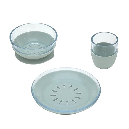 Conjunto de Refeição LÄSSIG 3 Peças (Azul - Vidro e Silicona) Lässig - Jogos de jantar - 3 peças, azul, vidro, silicona