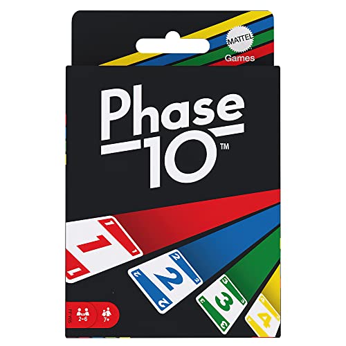 Jogo de Cartas MATTEL GAMES Phase 10 (Idade Mínima Recomendada: 8 anos) Mattel - Jogos de cartas - cartas, fases, trincais, sétimo sucesso