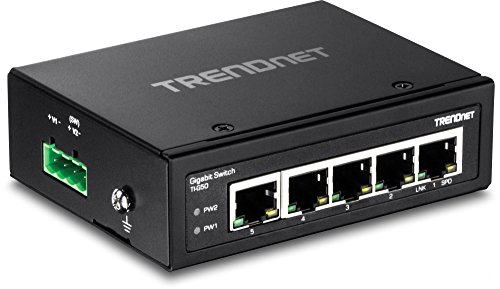 Switch TRENDNET TI-G50-5P Industrial Ethernet Switch Trendnet - Concentradores e comutadores - 5x gigabit ports, metal case, dual power inputs, -40 a 75ºc