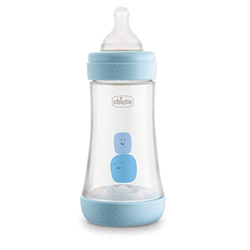 Chicco 00020223200000 biberão para bebés 0.6 l Azul, Transparente Chicco - Biberões - 0,6 l, anti-cólicas, ergonômico, válvula de lactação