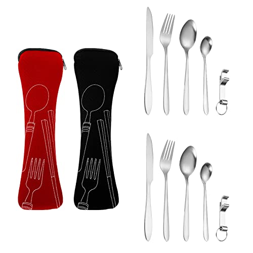 Conjunto Talheres e Colheres de Campismo SKILLCARE Zehan Zitong - Jogos de talheres - aço inoxidável, campismo, cozinhar, garfo, colher