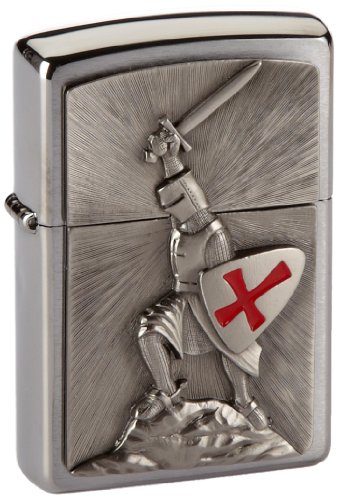 Zippo Cross Crusade Embroidered Emblem Lighter Zippo - Isqueiros e fósforos - cruzada, embordado, 1 pilha, 50g